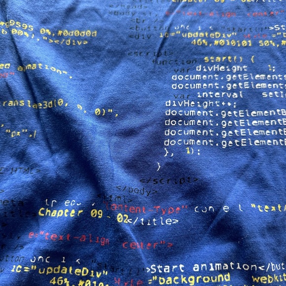 Baby Svaha Computer Programming Coding Blue With White Trim Bodysuit Sz 12 Mon - Picture 11 of 11